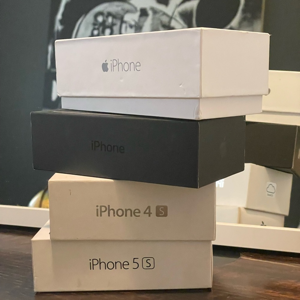 iPhone original boxes various models